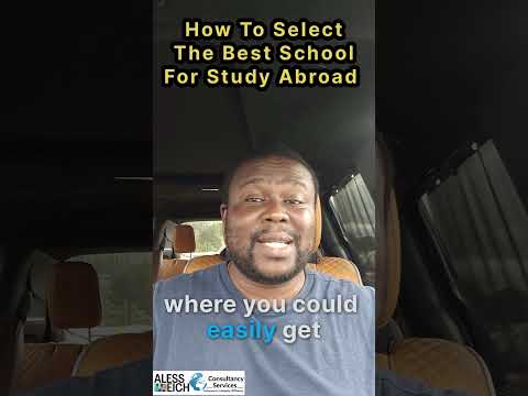 How To Select The Best School For Study Abroad. #shorts #studyabroadtips #studyabroadguide