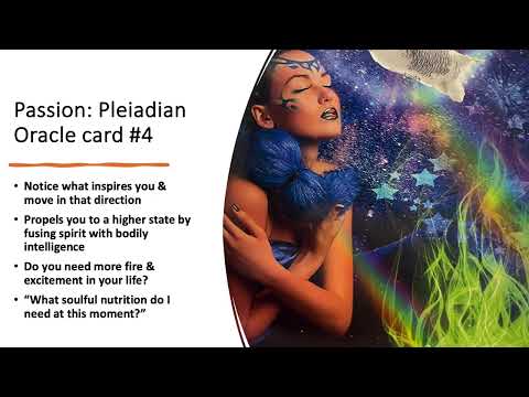 Passion: The Pleiadian Oracle Card #4