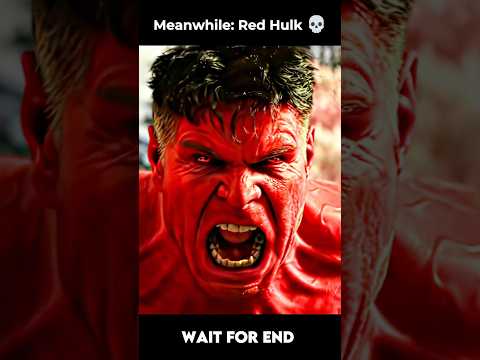 Marvel introduces red Hulk 💀 #shorts #marvel