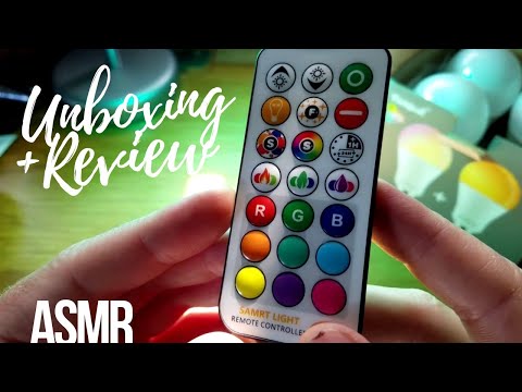 RGB LED bulb unboxing & review | ASMR lo-fi audio