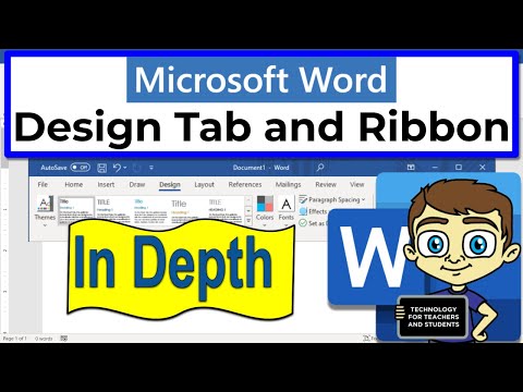 The Microsoft Word Design Tab and Ribbon in Depth