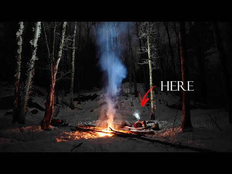 Sleeping Out in the Open - Deep in the Snowy Woods