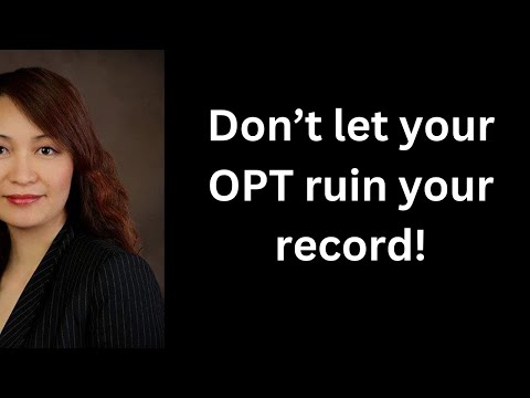 Don't let OPT ruin your record!