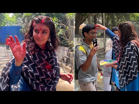 Raveena Tandon Celebrate Holi With Media Spotted At Bandra 🤩 | MS shorts