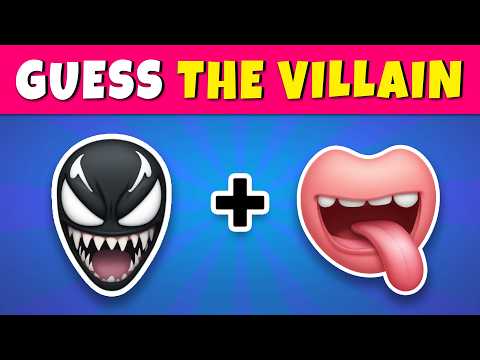 Guess the VILLAIN by Emoji? 🎭🦹‍♂️ Quiz Rainbow