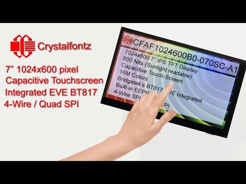 7" EVE Powered Touchscreen TFT Display