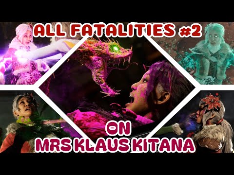 All Fatalities #2 on Mrs. Klaus Kitana Skin - Mortal Kombat 1