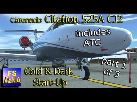 Carenado Citation 525A CJ2 Cold & Dark Start part 1