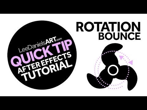 After Effects Tutorial | QUICK TIP | Rotation Bounce