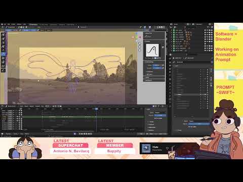 2D Animation in Blender Grease Pencil // The LAST SHOT!!