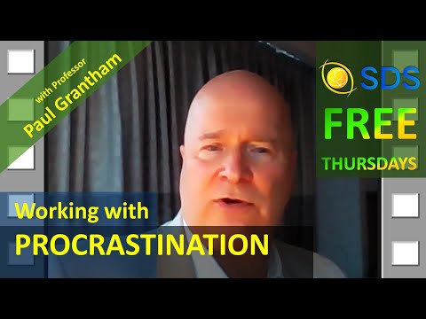 SDS Free Thursday: Working with Procrastination with Professor Paul Grantham