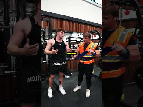 CONSTRUCTION WOKER HUMBLES BODYBUILDER...