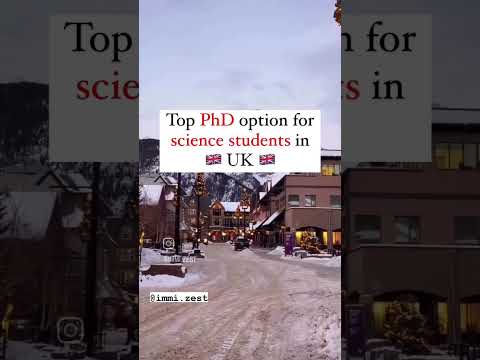 PhD option in UK for science students #studyabroad #ielts #studyoverseas #uk