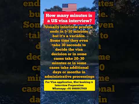 How many minutes is a US Visa Interview? 🇺🇸 | US Visa Interview Preparation #usainterview #usvisa