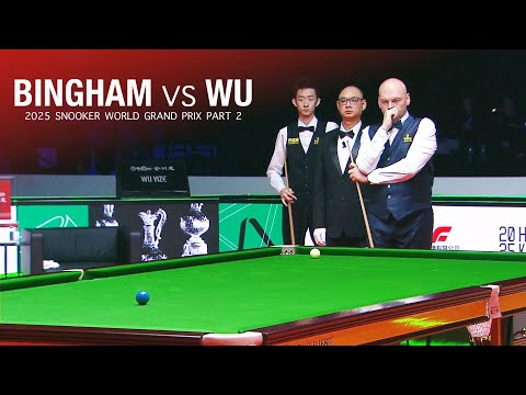 Stuart Bingham vs Wu Yize 2025 Snooker World Grand Prix Part 2