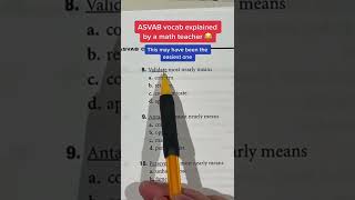 ASVAB AFQT Word Knowledge answer 8