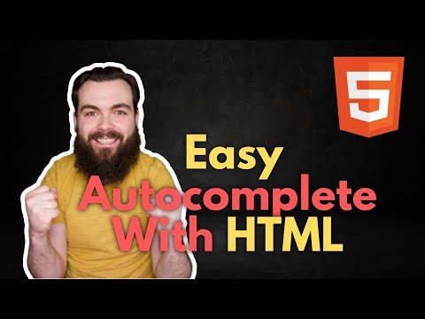 Easy Autocomplete/Suggestions for Inputs With Just HTML5 | Datalist Tag HTML