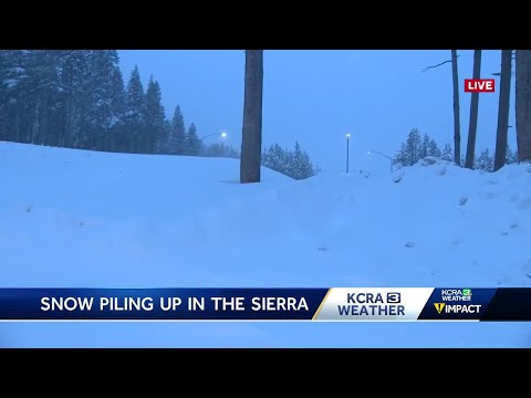 Northern California storm coverage | View of highway blocked by snow | Updates at 7 a.m. March 14...