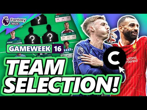 MY FPL GAMEWEEK 16 TEAM SELECTION! | Fantasy Premier League 24/25