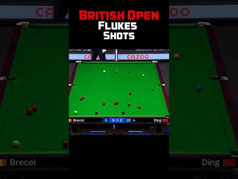 Craziest Flukes Snooker 2024 British Open Flukes #Snooker #snookershots