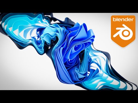 Blender Tutorial - Creating an Abstract Cloth Simulation Wallpaper