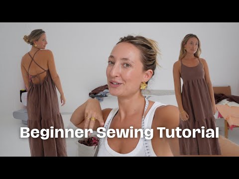 Airlie Maxi Dress - step by step beginner friendly sewing tutorial