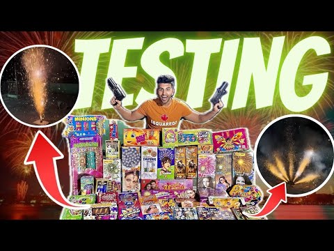 Different Diwali Crackers Testing 2024 | Cheapest Crackers Stash Testing | Diwali 2024 | Part 1