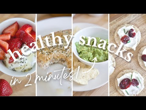 5 HEALTHY SNACK RECIPES | Ready in 2 Minutes