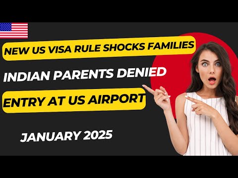 Indian Parents Denied Entry at Newark Airport: New US Visa Rule Shocks Families