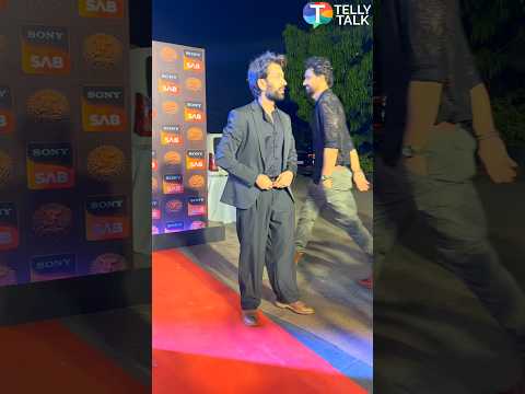 Nakuul Mehta GREETS Sourabh Raj Jain before posing for paps at Veer Hanuman's launch #shorts