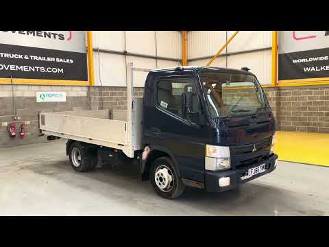 New In Stocklist: MITSUBISHI FUSO CANTER 3C15 3.5 TONNE DROPSIDE FLATBED – 2016 – FJ66 TWM