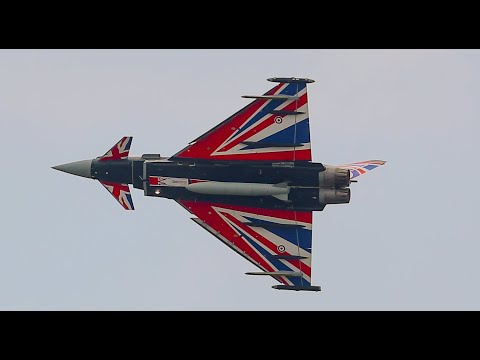 RAF Typhoon Eurofighter Swansea Wales Airshow 2023 4K