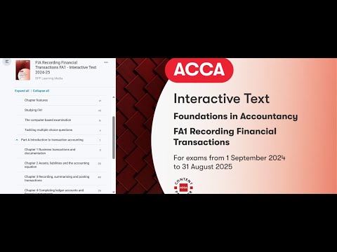 ACCA FIA FA1: Lesson5 Chapter3 General Ledger, Posting to Ledger Account & Format of Ledger Account