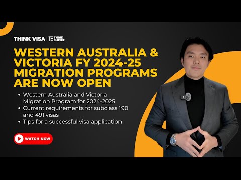 Western Australia and Victoria’s migration programs for 2024-25 are now open!