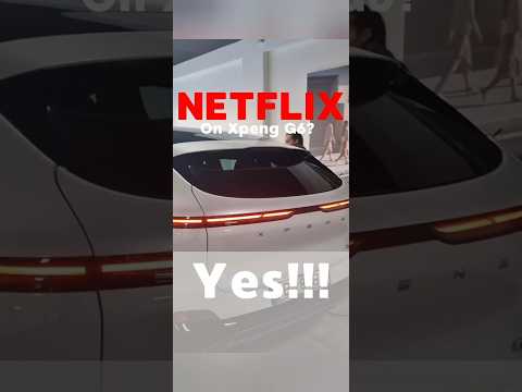 NETFLIX in the Xpeng G6? Of course you can!!! #xpeng #xpengg6 #eletricvehicle #netflix #multimedia