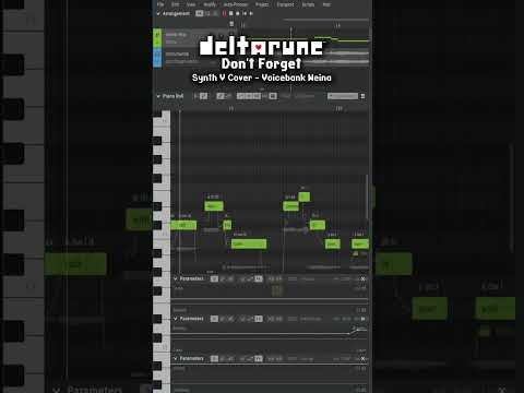 This is not a human singing. Deltarune - Don't Forget [SynthV cover] #shorts #synthesizerv #synthv