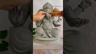 Eco-friendly Ganesha Idol making at home #youtubeshorts #shorts #ganesh #ganeshchaturthi #ganpati