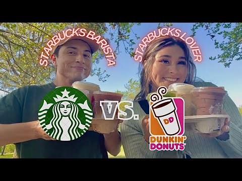 STARBUCKS VS. DUNKIN | TASTE TEST