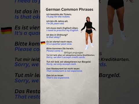 German Common Phrases Part 21 #LearnGerman #GermanPhrases