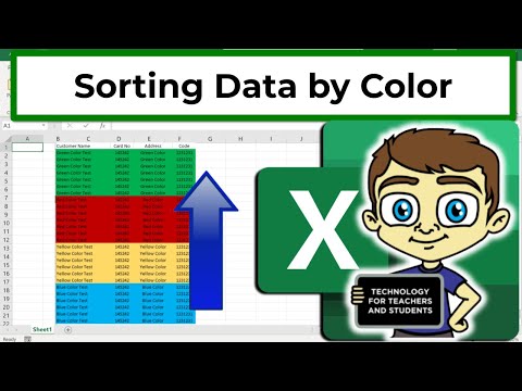 How to Sort Excel Data By Color