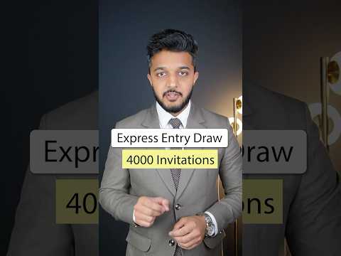 Today's Express Entry Draw with 4000 invitations #expressentry #canadaimmigration