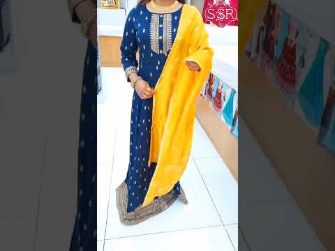 Lovely Blue Anarkali @ssrtextiless #latestfashiontrends