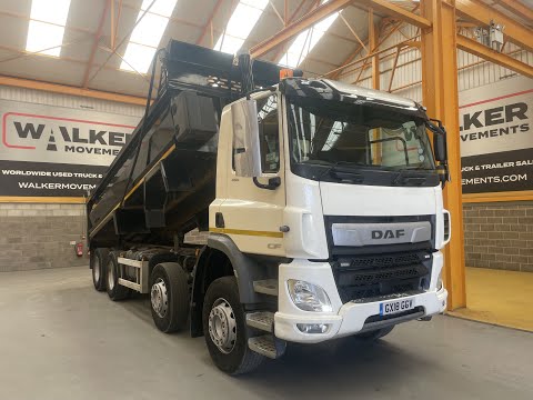 New In Stocklist For Sale: DAF CF450 *EURO 6* 8X4 STEEL TIPPER – 2018 – GX18 GGV