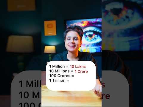 1 Billion और 1 Trillion कितना होता है? 💰😁 #generalknowledge