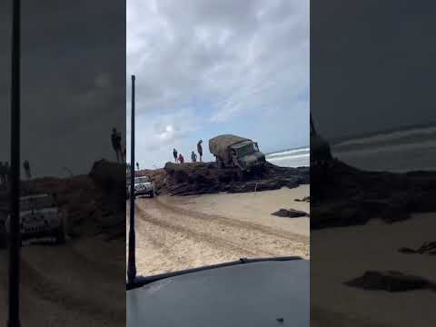 Ngkala Rocks fraser island in the unimog