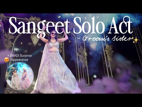 BHAI ki shaadi!! My Sangeet solo performance✨