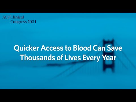 Providing Faster Access to Blood | ACS