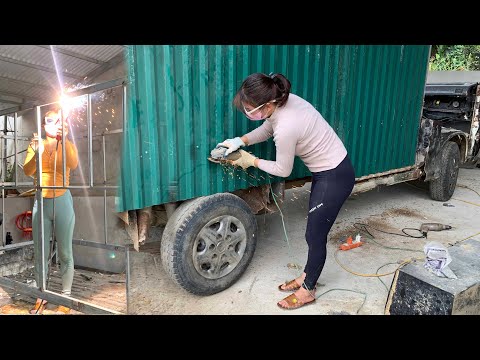 work to complete the talented girl's cargo crate