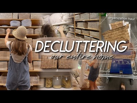 DECLUTTER AND ORGANIZE WITH ME | whole house declutter, IKEA organization haul, & organizing!