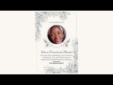 FUNERAL SERVICE OF THE LATE ELIORA N. MANDA || 24.01.25